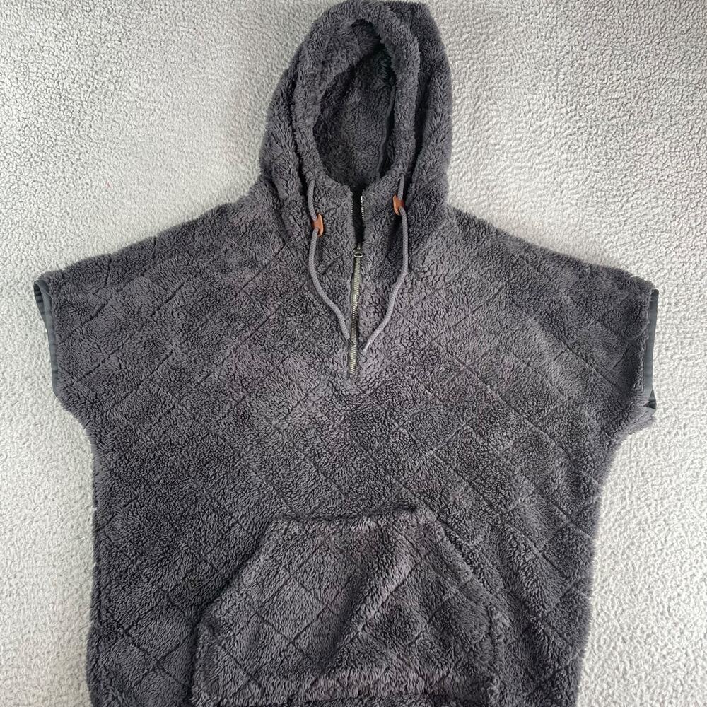 Columbia Fire Side Sherpa Hooded Shrug Gray Coat Women's Medium
